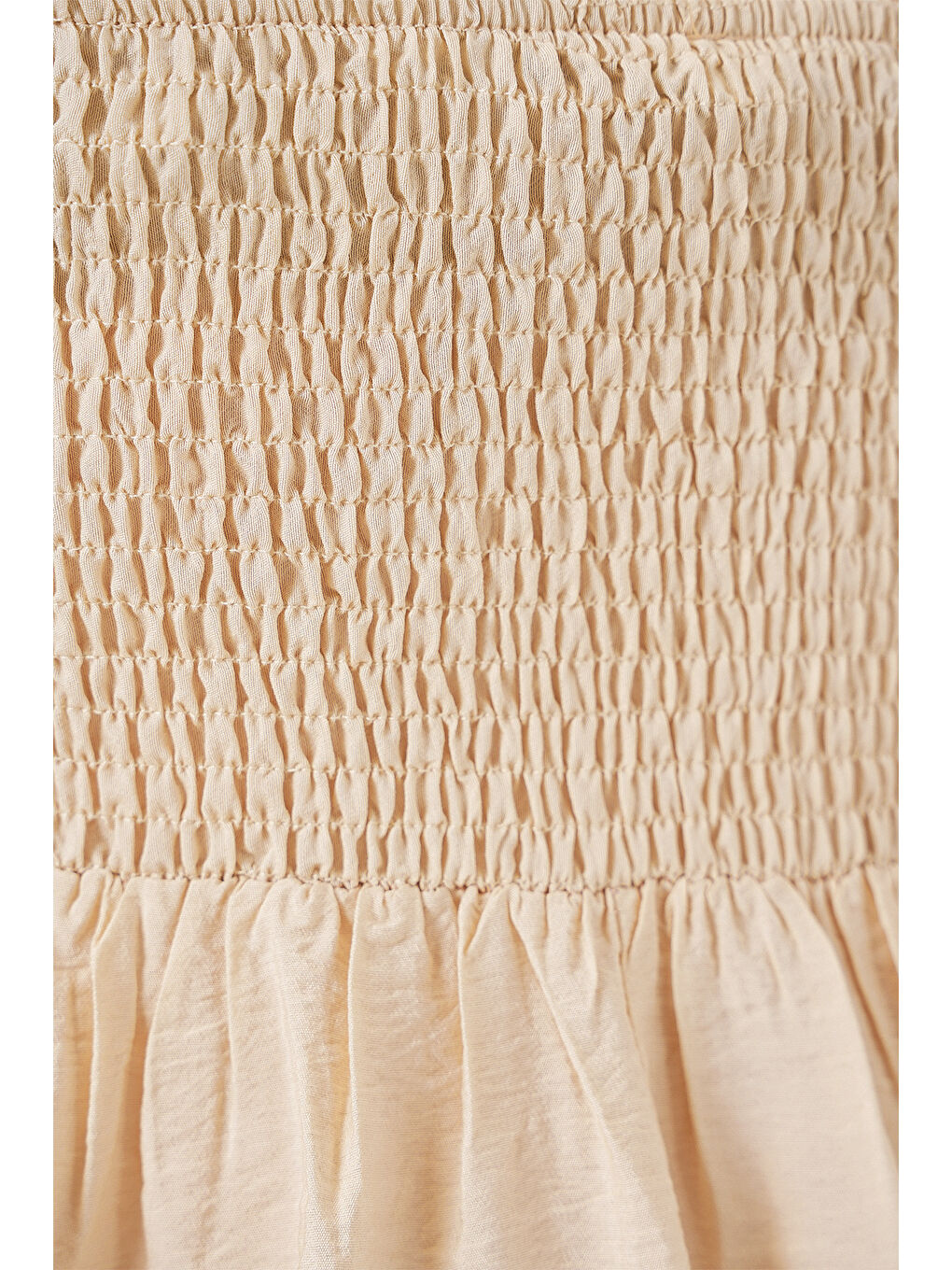 Ekru Kadın Askılı Ayrobin Elbise 2565 - Krem-4