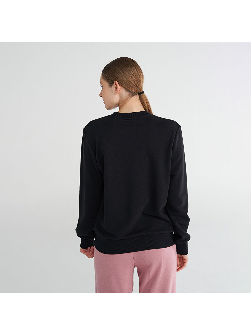 T-Pulse Regular Kadın Siyah Sweatshirt-1