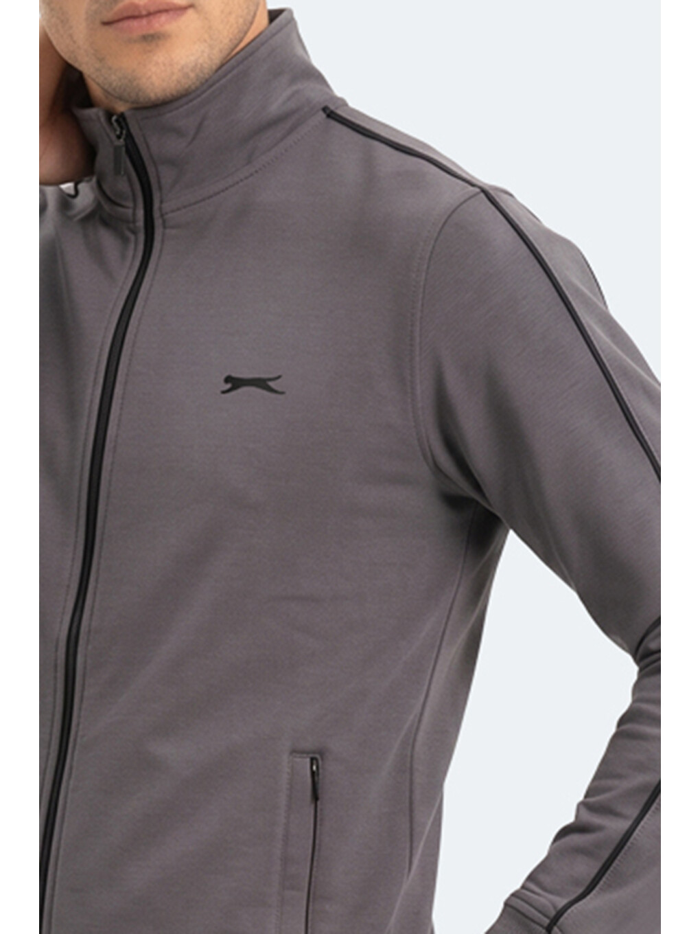 BLOWBACK Erkek Slim Fit Koyu Gri Eşofman Takımı-1