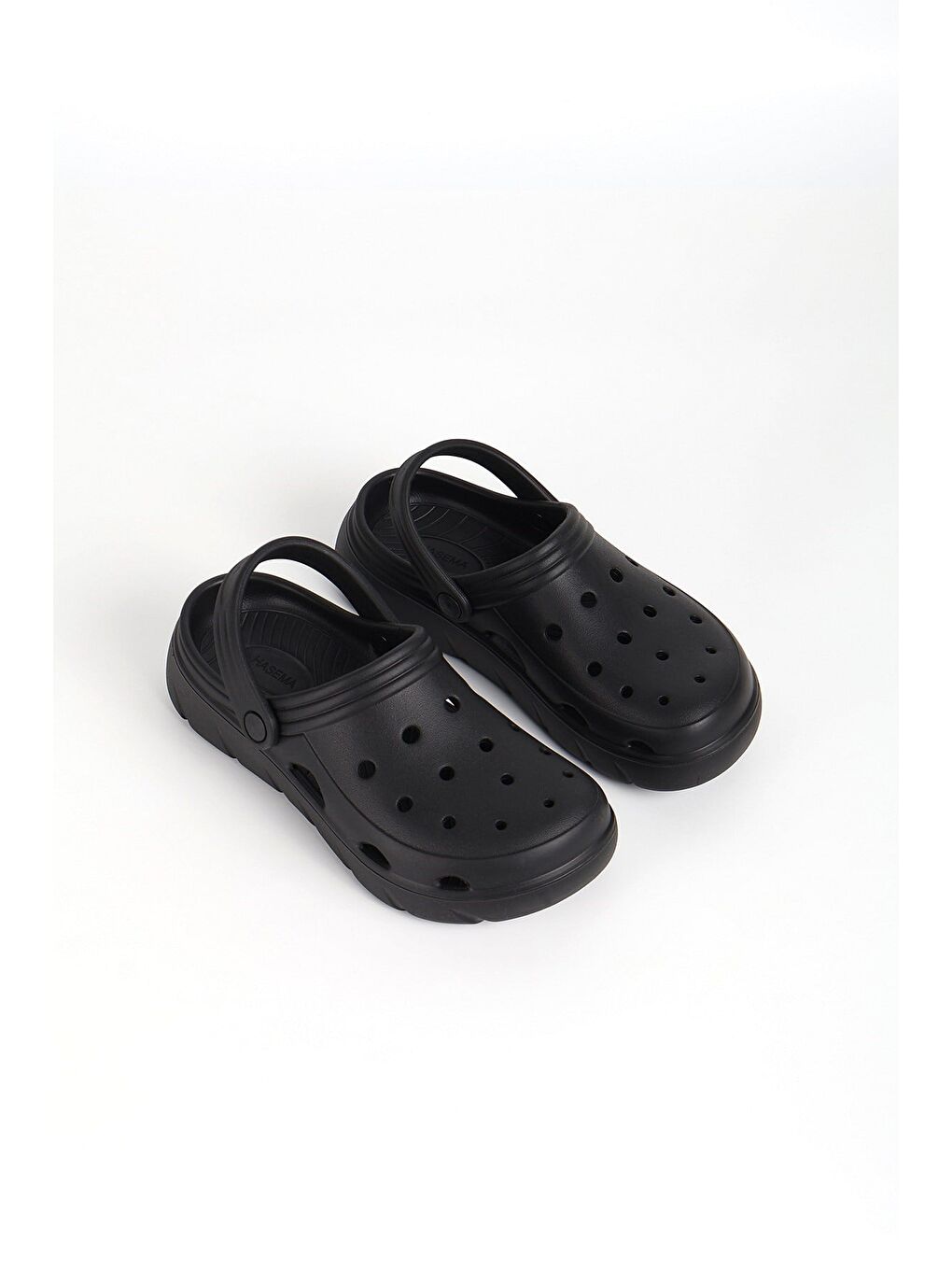 Erkek Kayış Detaylı Siyah Eva Sabo Terlik 23709-1