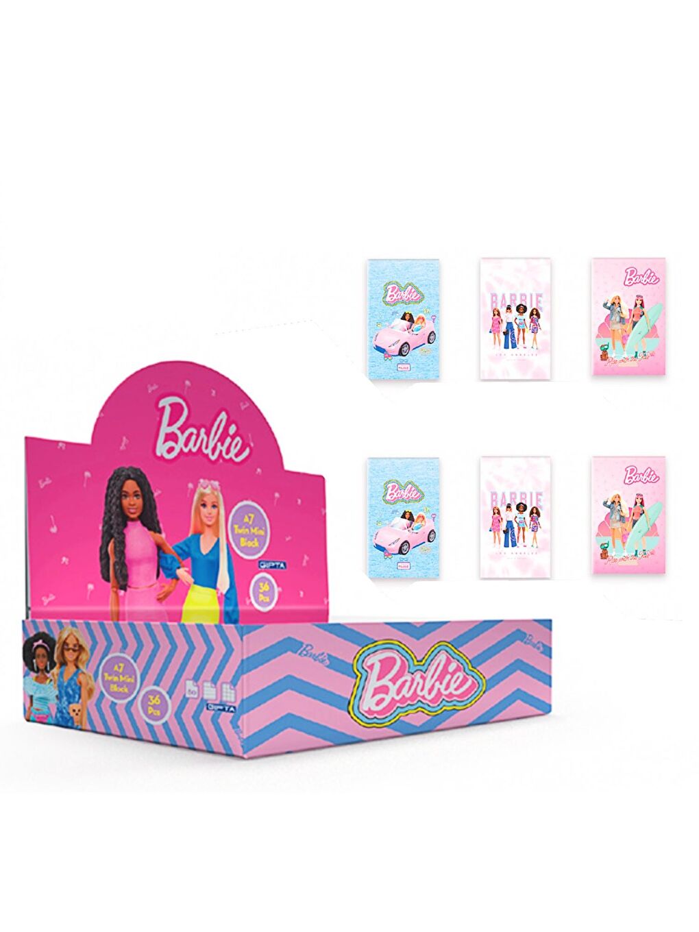 Gıpta Barbie Karton Kapak Dikişli Not Defteri A6 48 Yaprak Çizgili (5495)