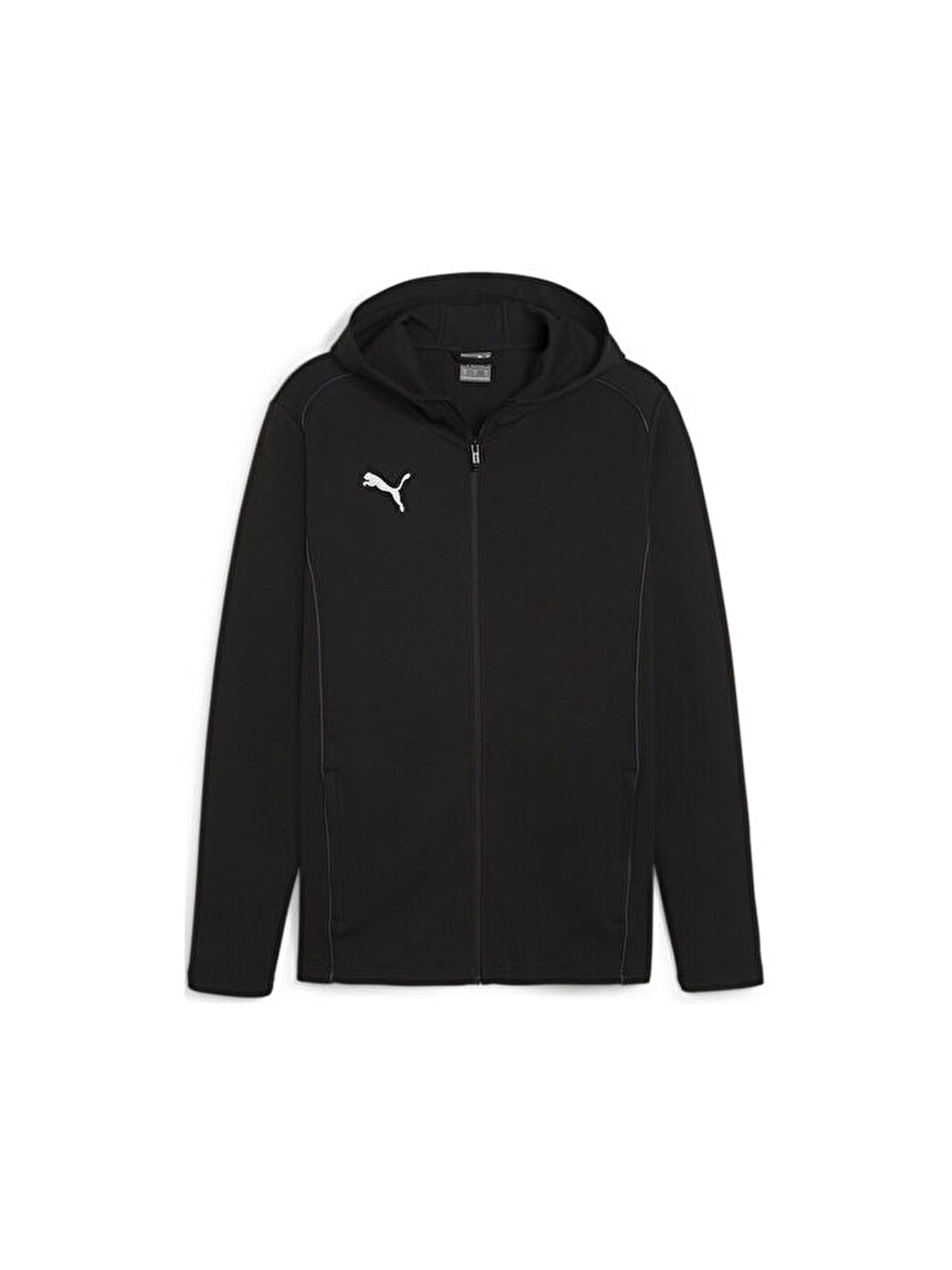 Teamfinal Casuals Hooded Erkek Futbol Fermuarlı Sweatshirt 65852803 Siyah