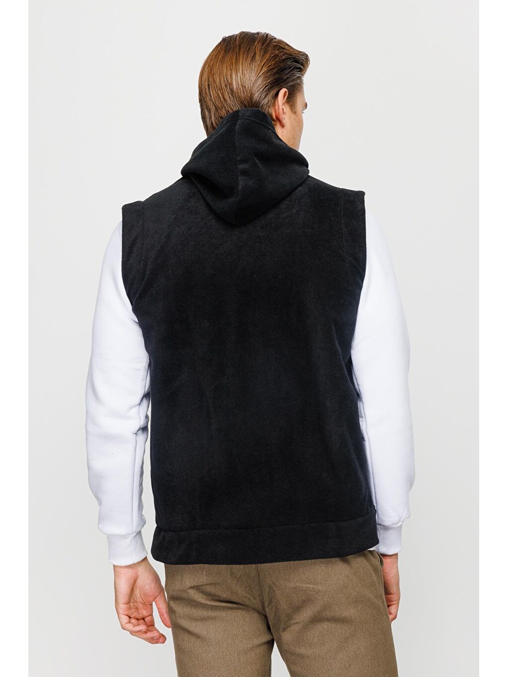 Erkek Siyah Yelek Polar-3