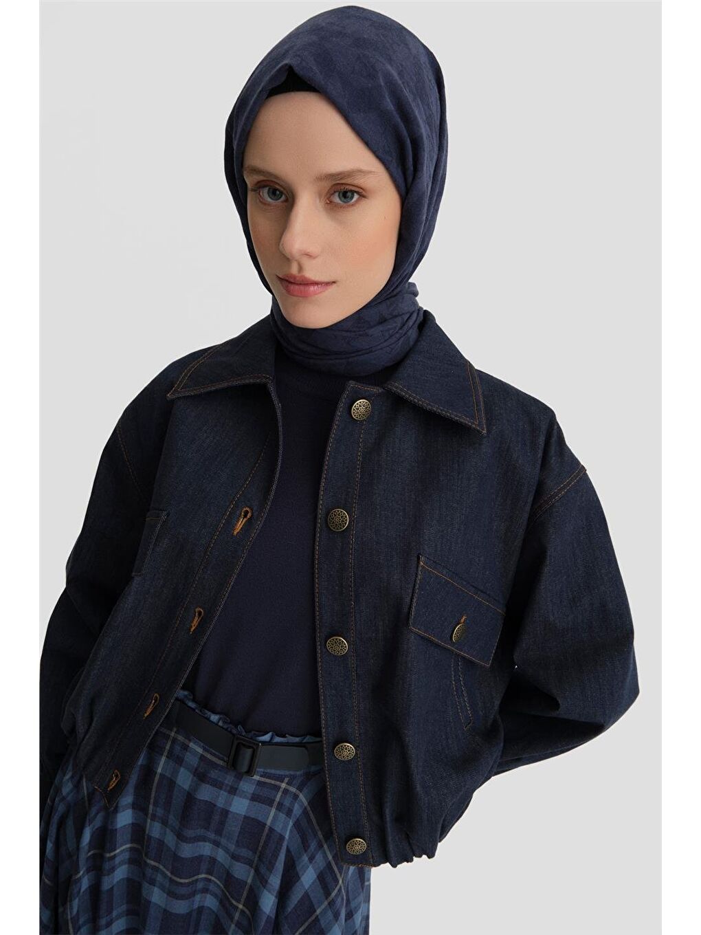 Bomber Ceket 24K5704 Lacivert-2