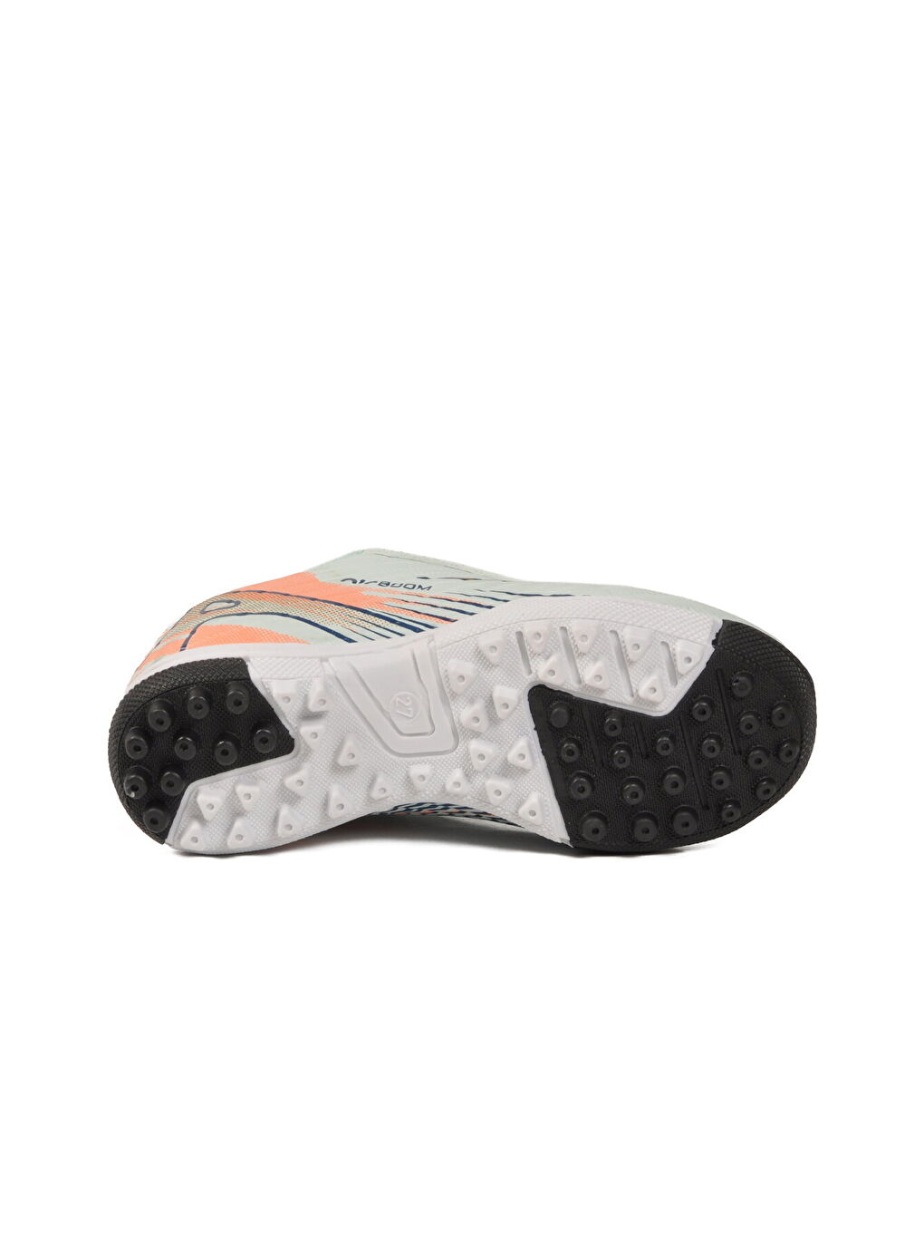 Turkuaz Su Yeşili Misina Bağcıklı Çocuk Halı Saha Ayakkabı 620 P-4