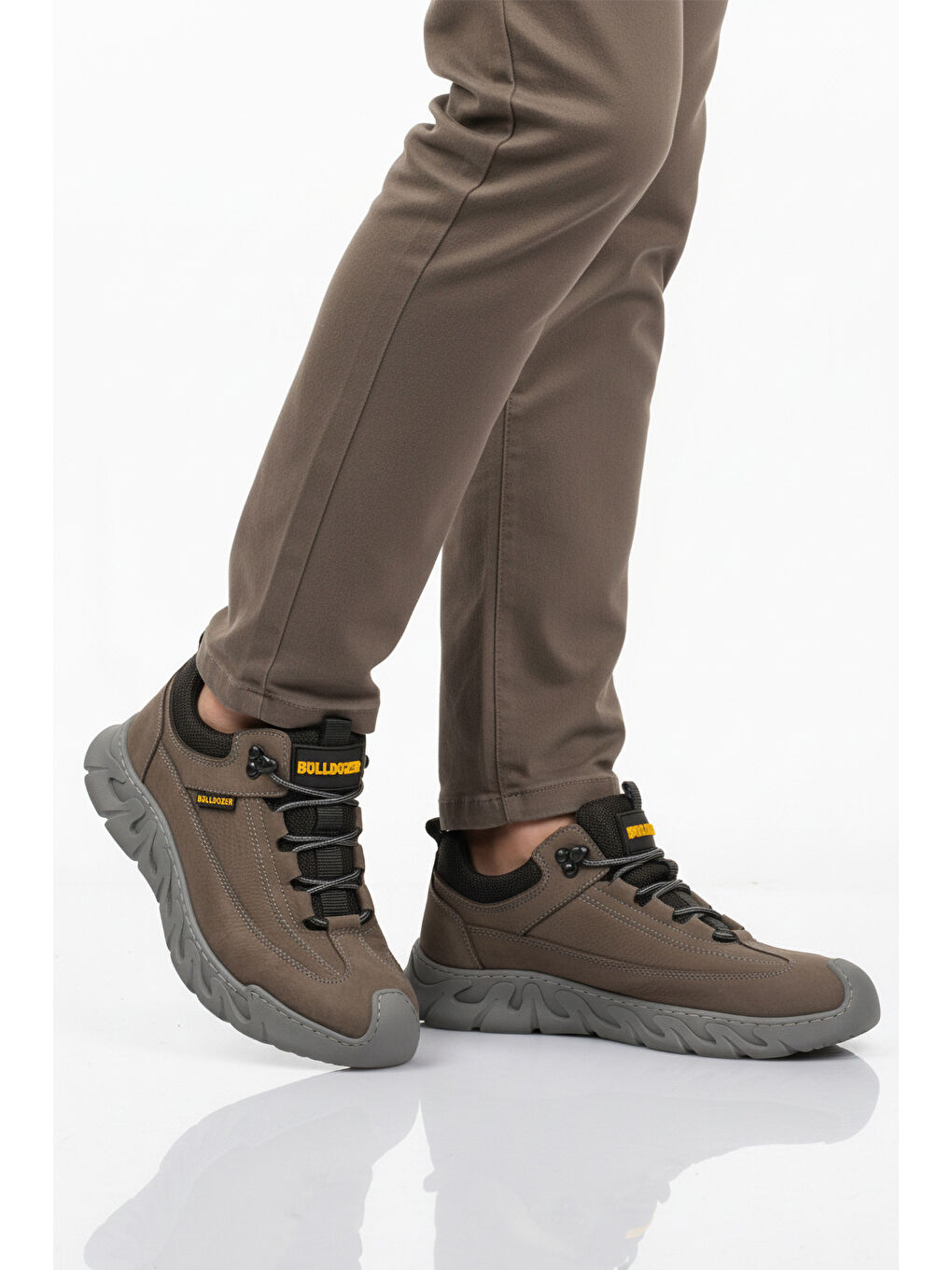 Kahverengi Vizon Nubuk Hakiki Deri Erkek Casual Ayakkabı 240003 M-2