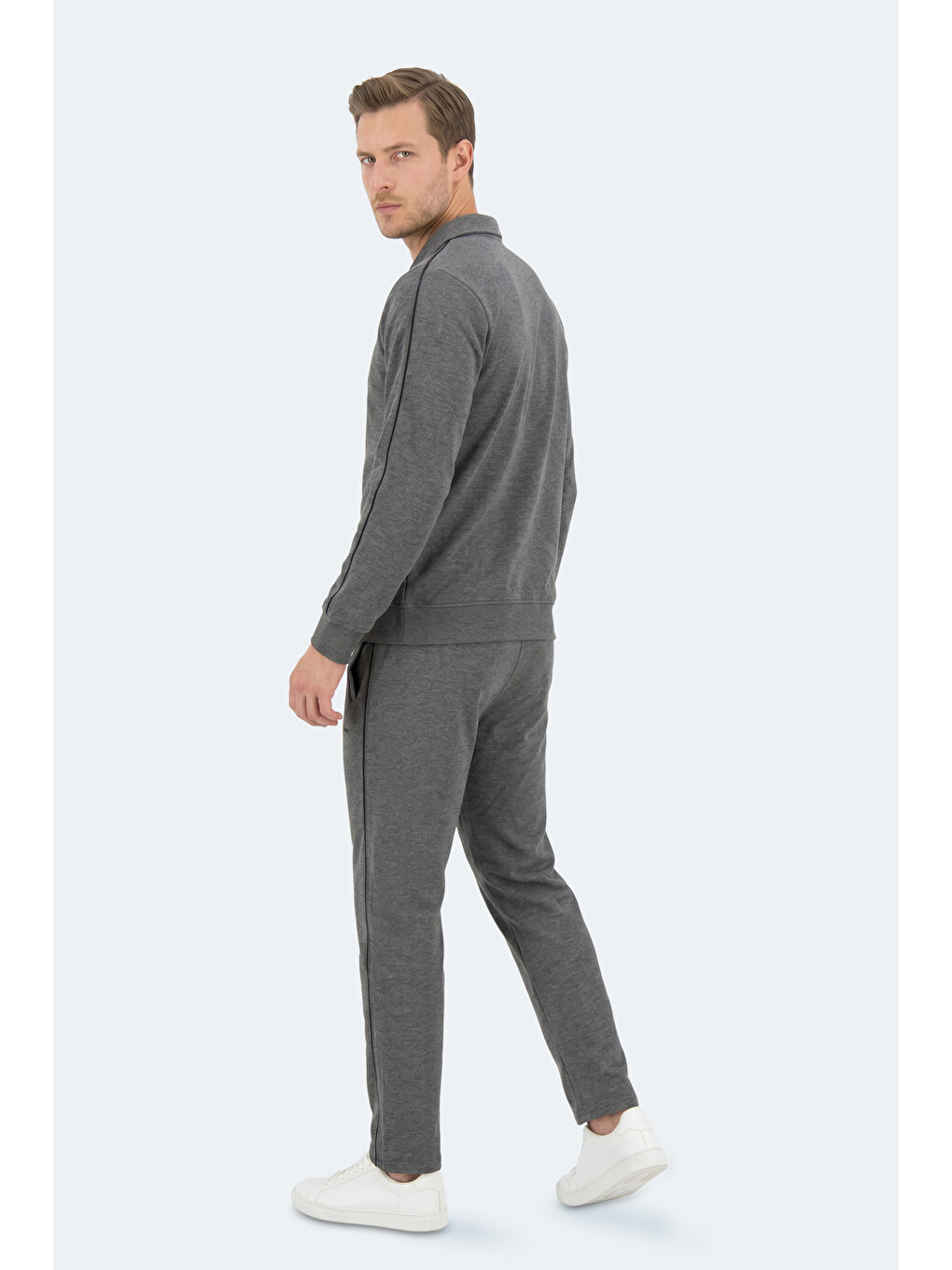 BLOWBACK Erkek Slim Fit Antrasit Eşofman Takımı-4