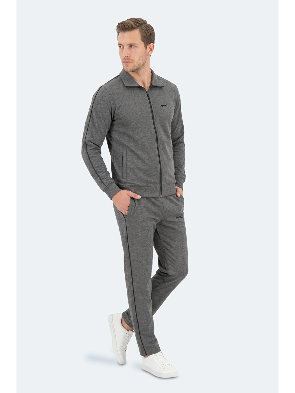 BLOWBACK Erkek Slim Fit Antrasit Eşofman Takımı-5