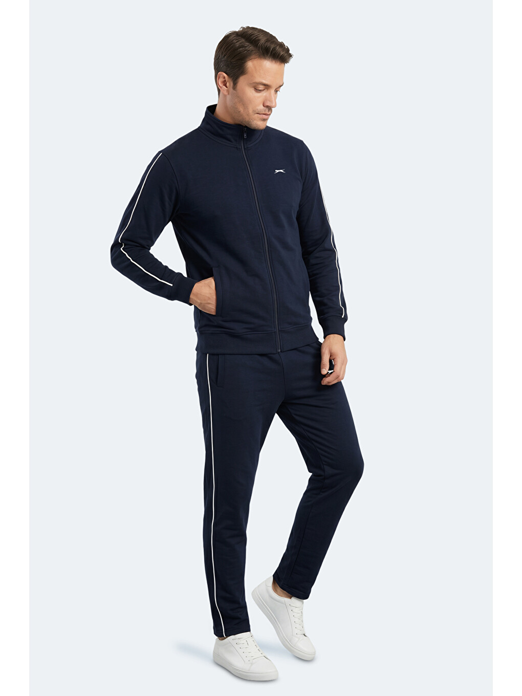 BLOWBACK Erkek Slim Fit Lacivert Eşofman Takımı-4