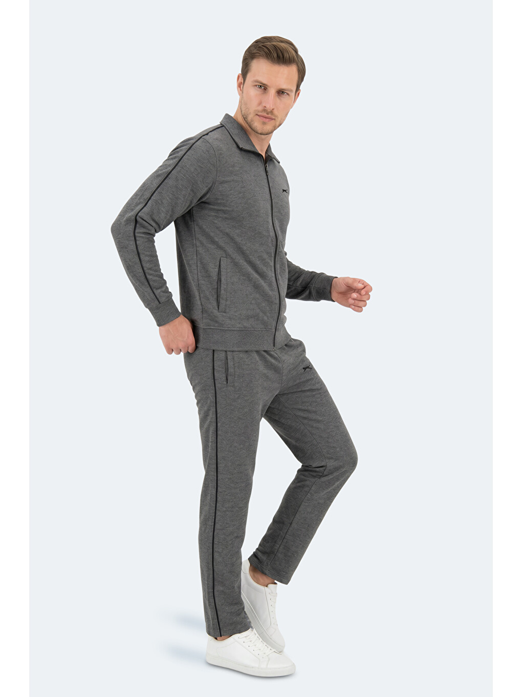 BLOWBACK Erkek Slim Fit Antrasit Eşofman Takımı-7