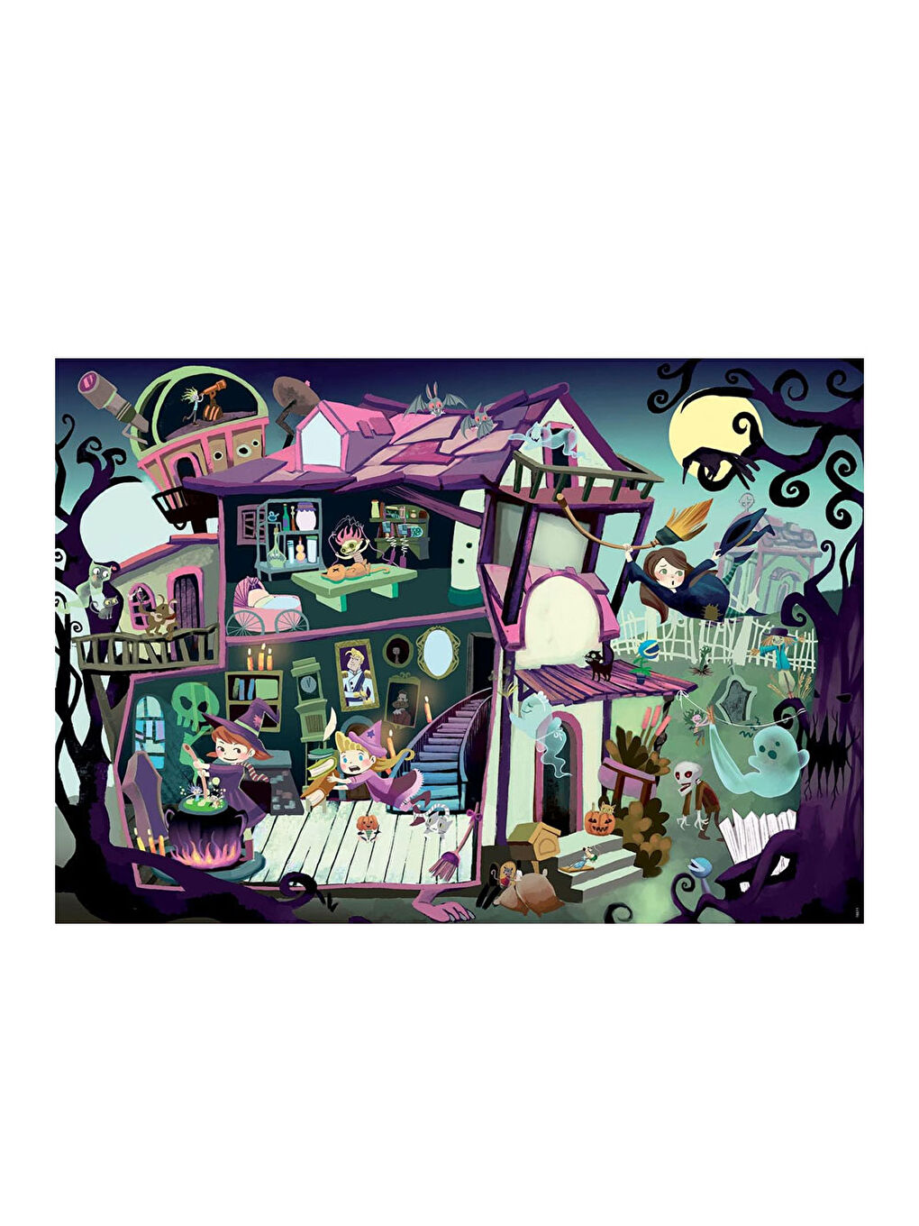 Puzzle 100 Parça Gizemli Perili Ev 18611-1