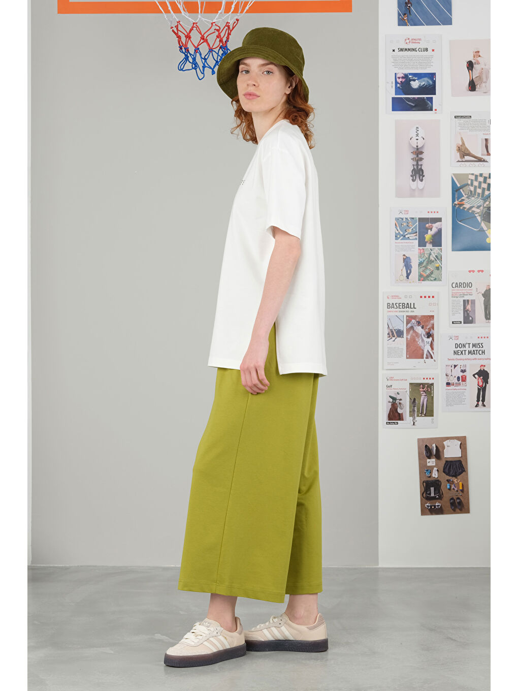 Koordinat Tişört Kırık Beyaz-4