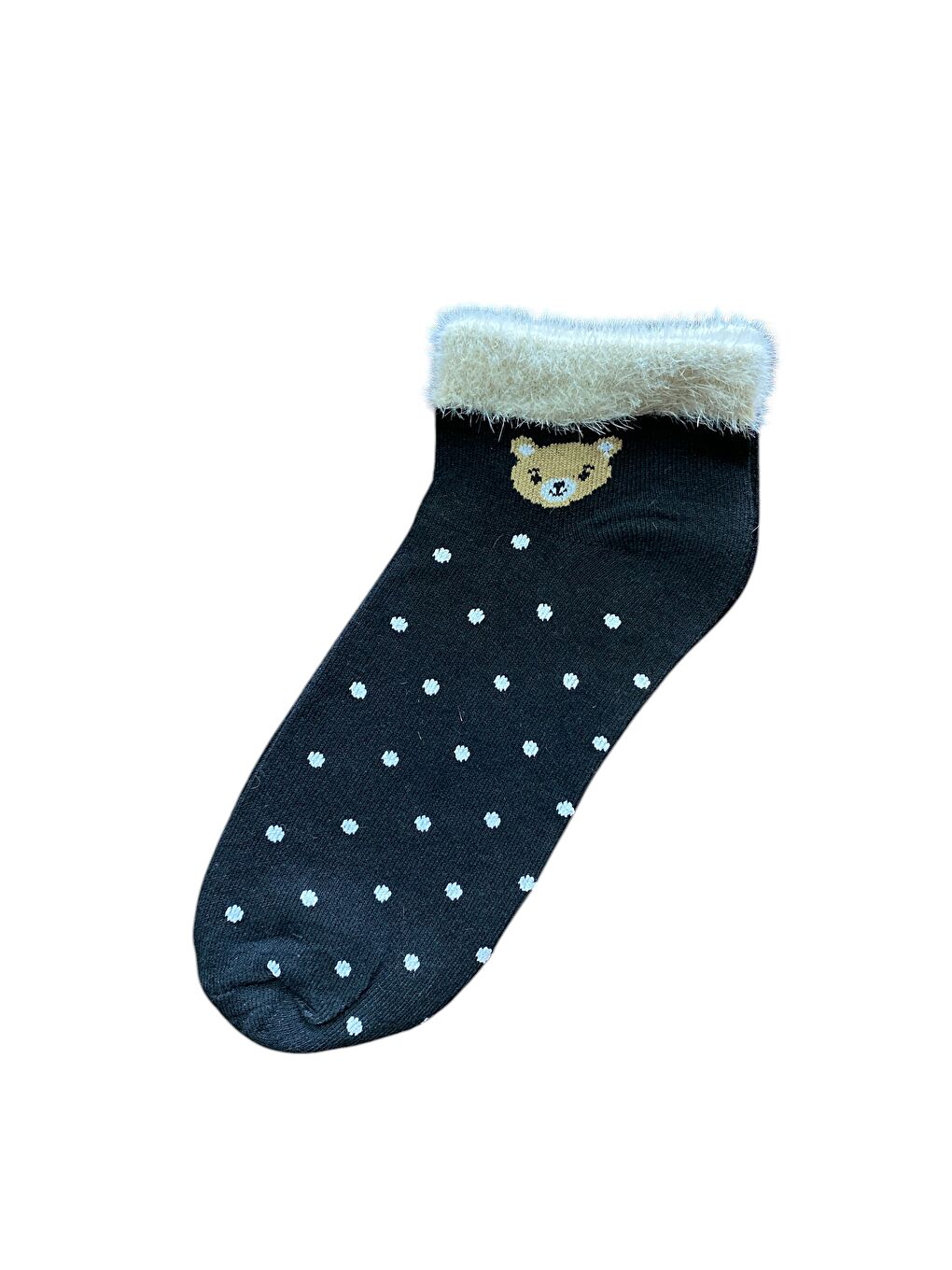 Siyah 12'li Kadın Desenli Yumoş Kaliteli Patik Çorap-2