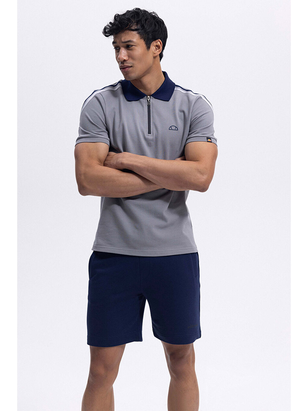 Lacivert Logolu Standart Fit Normal Bel Cepli Short EM1351-NV