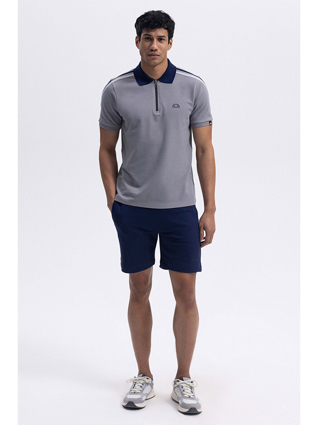 Lacivert Logolu Standart Fit Normal Bel Cepli Short EM1351-NV-1