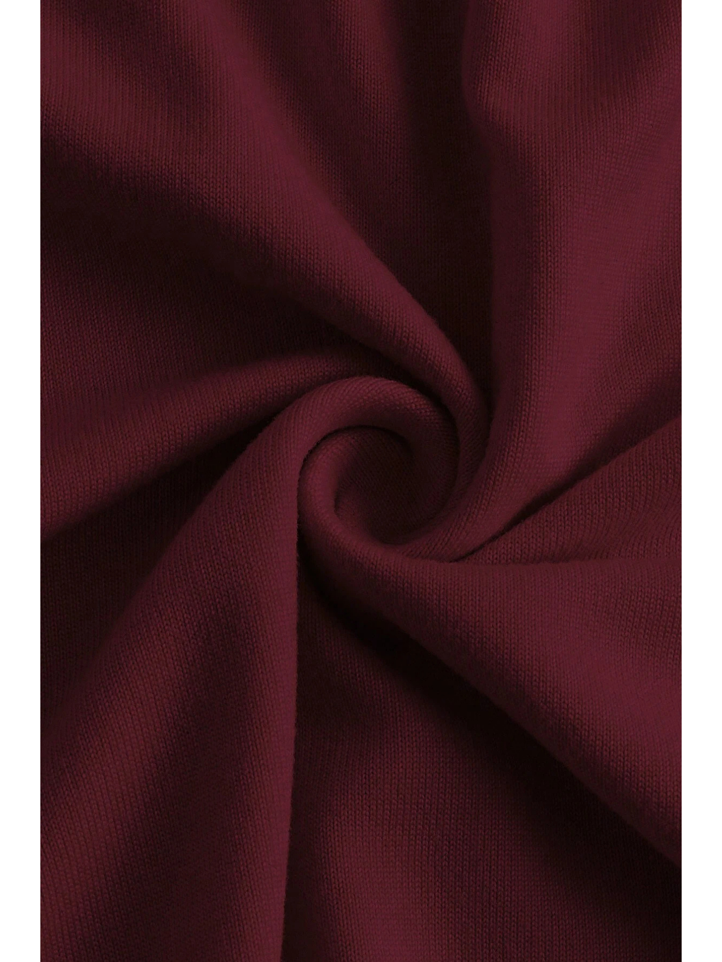 Kadın Bordo Elastanlı Drapeli Uzun İspanyol Kollu Crop Bluz-3