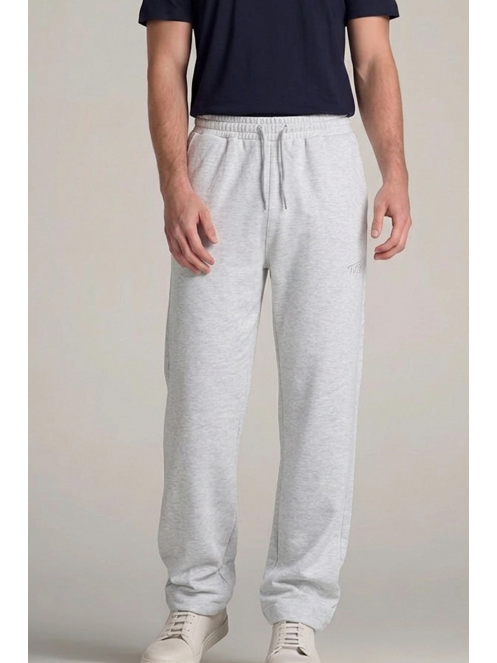 Erkek Trend Baskılı Beli Lastikli A.gri Baggy Eşofman Altı-4