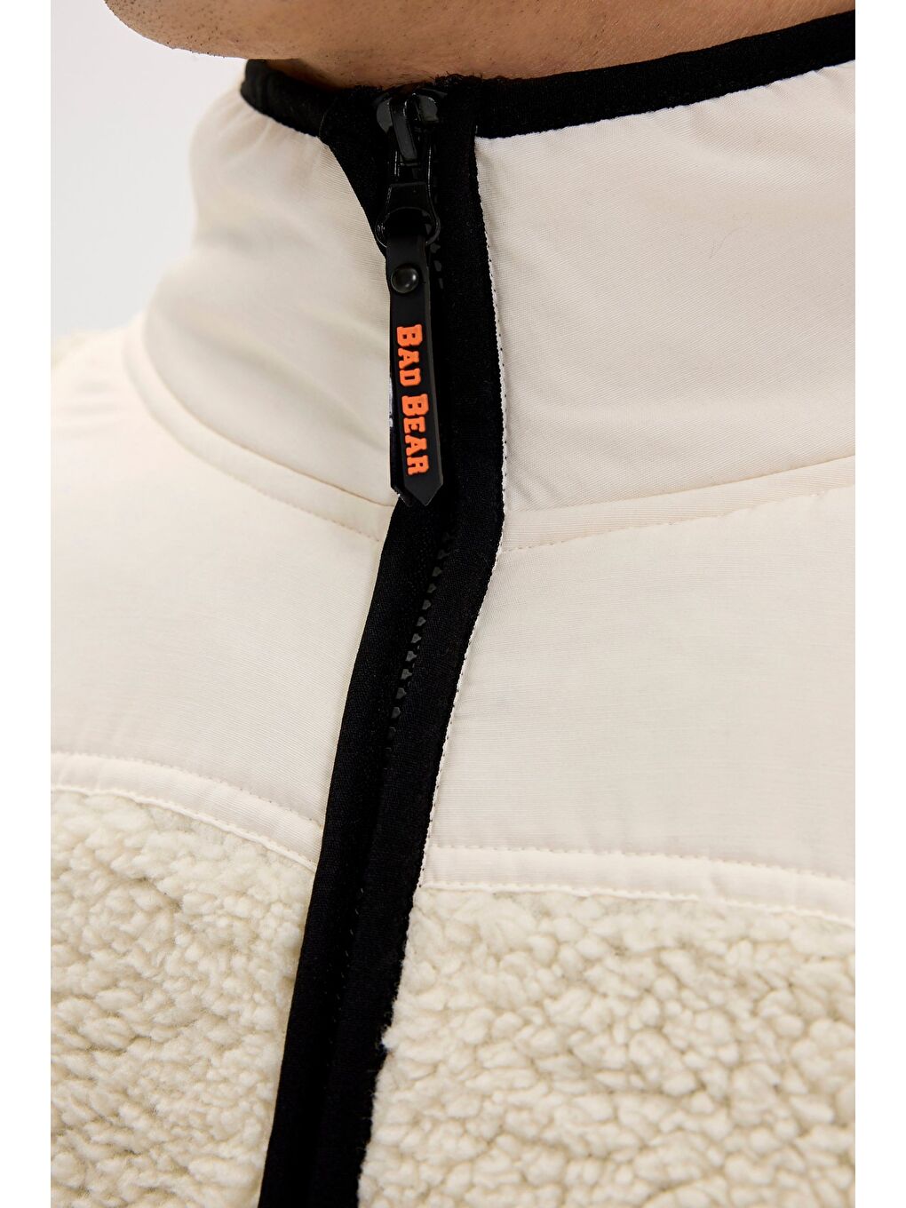 Galvin Beyaz Erkek Full-Zip Polar Sweatshirt-1