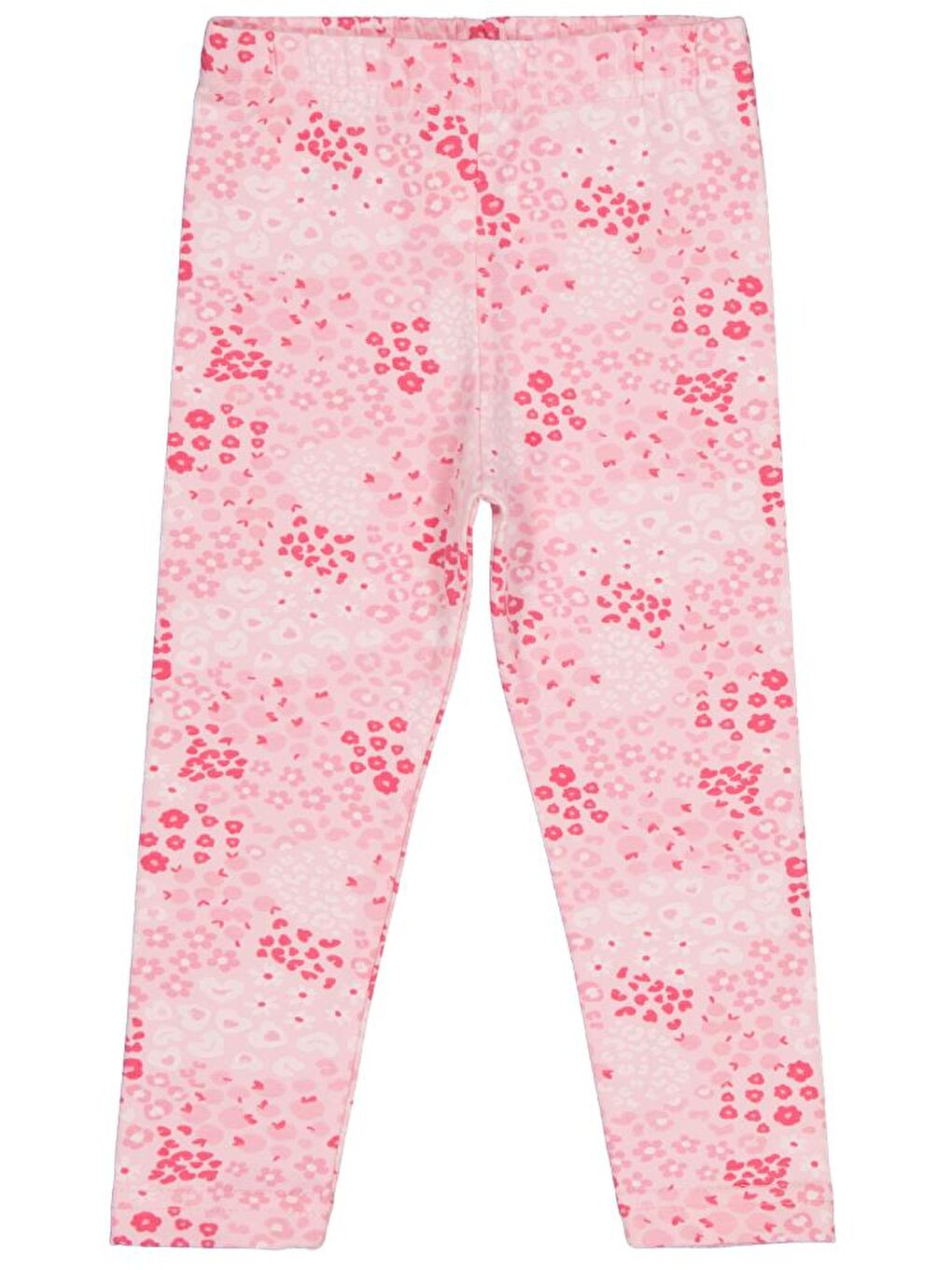 Girls Leopar Baskılı 2-5 Yaş Tayt - Pembe 5-6 Yaş-1