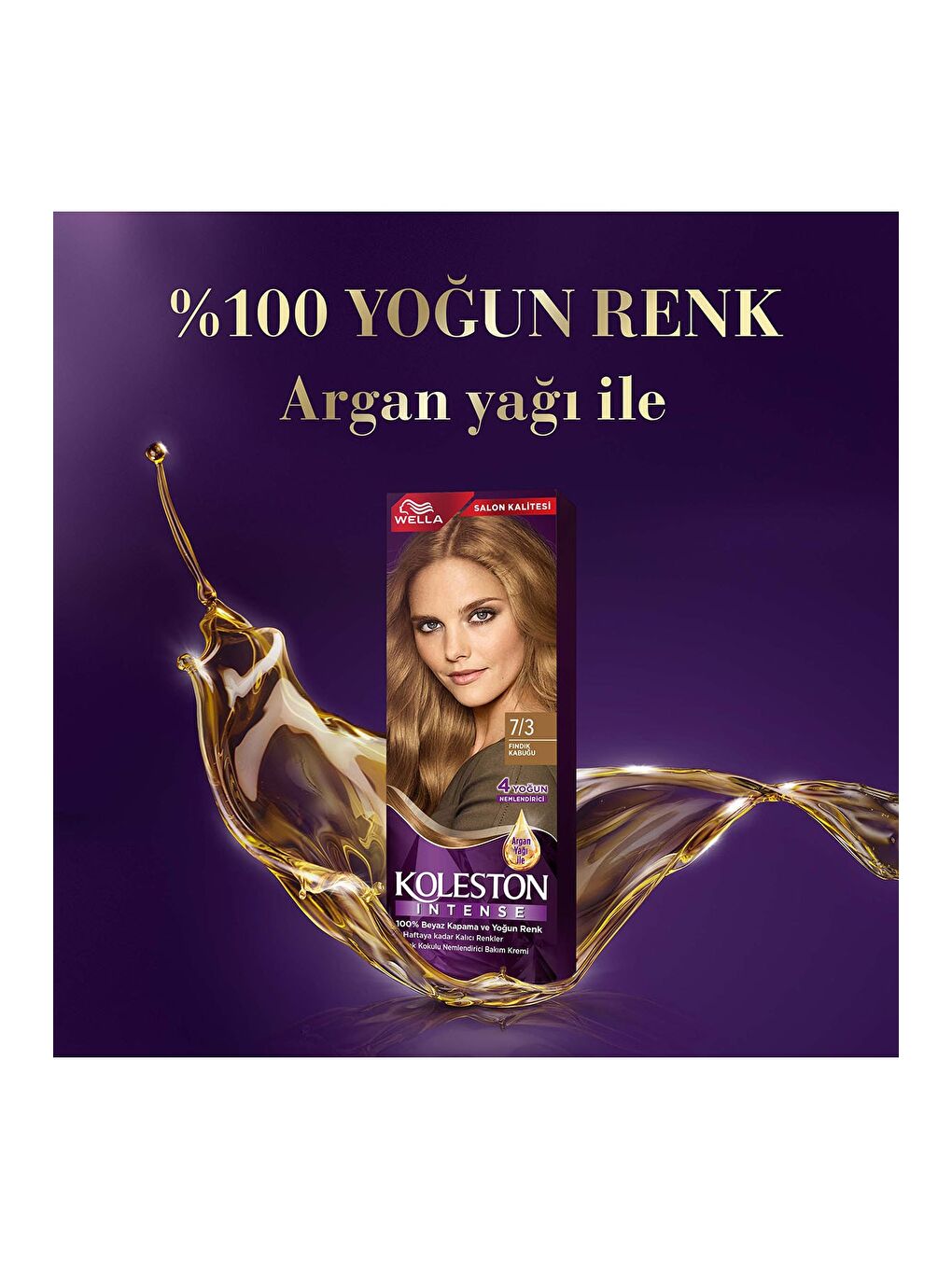 Wella Renksiz Koleston Intense Saç Boyası 7/3 Fındık Kabuğu - 2