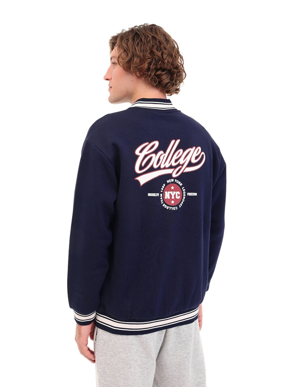 ML BARRY 18CTY103 5PR Lacivert Erkek Kolej Ceket-1