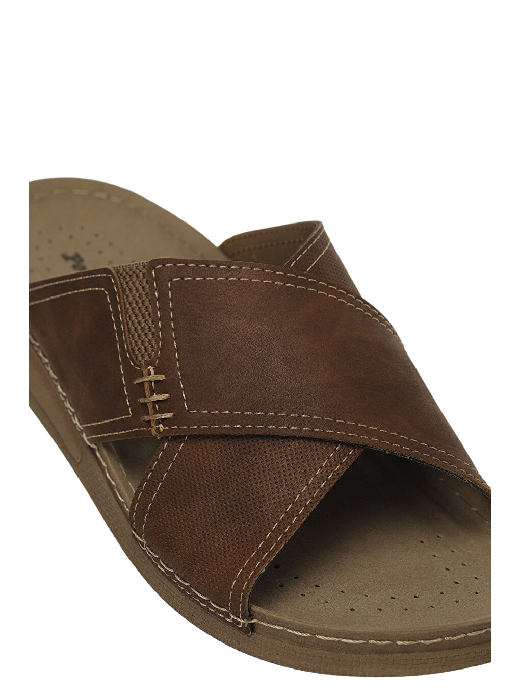 Kahverengi 109200.M 6FX Taba Erkek Terlik-6