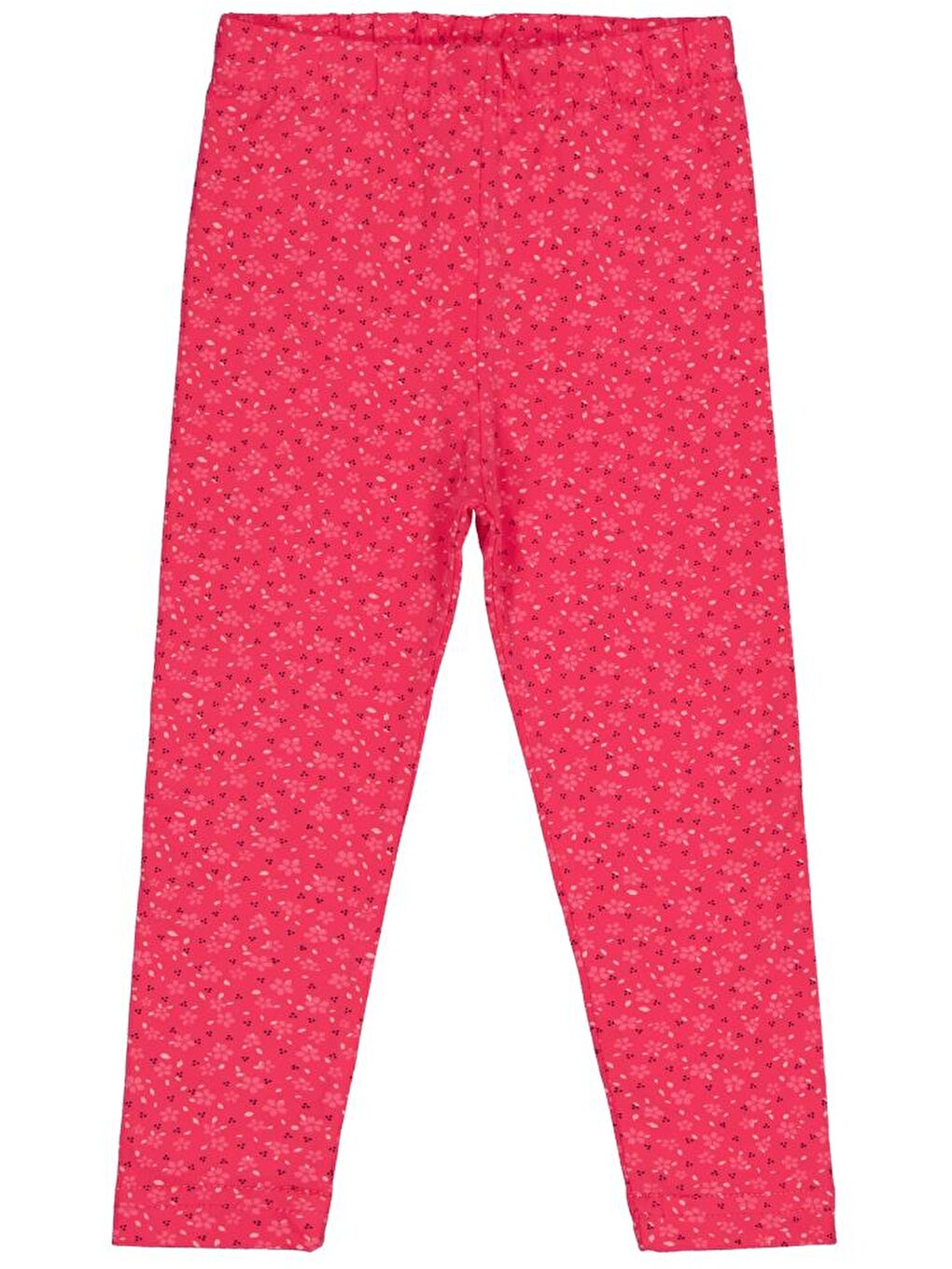 Fuşya Girls Çıtır Çiçek Baskılı 2-5 Yaş Tayt - Fusya 2-3 Yaş-1