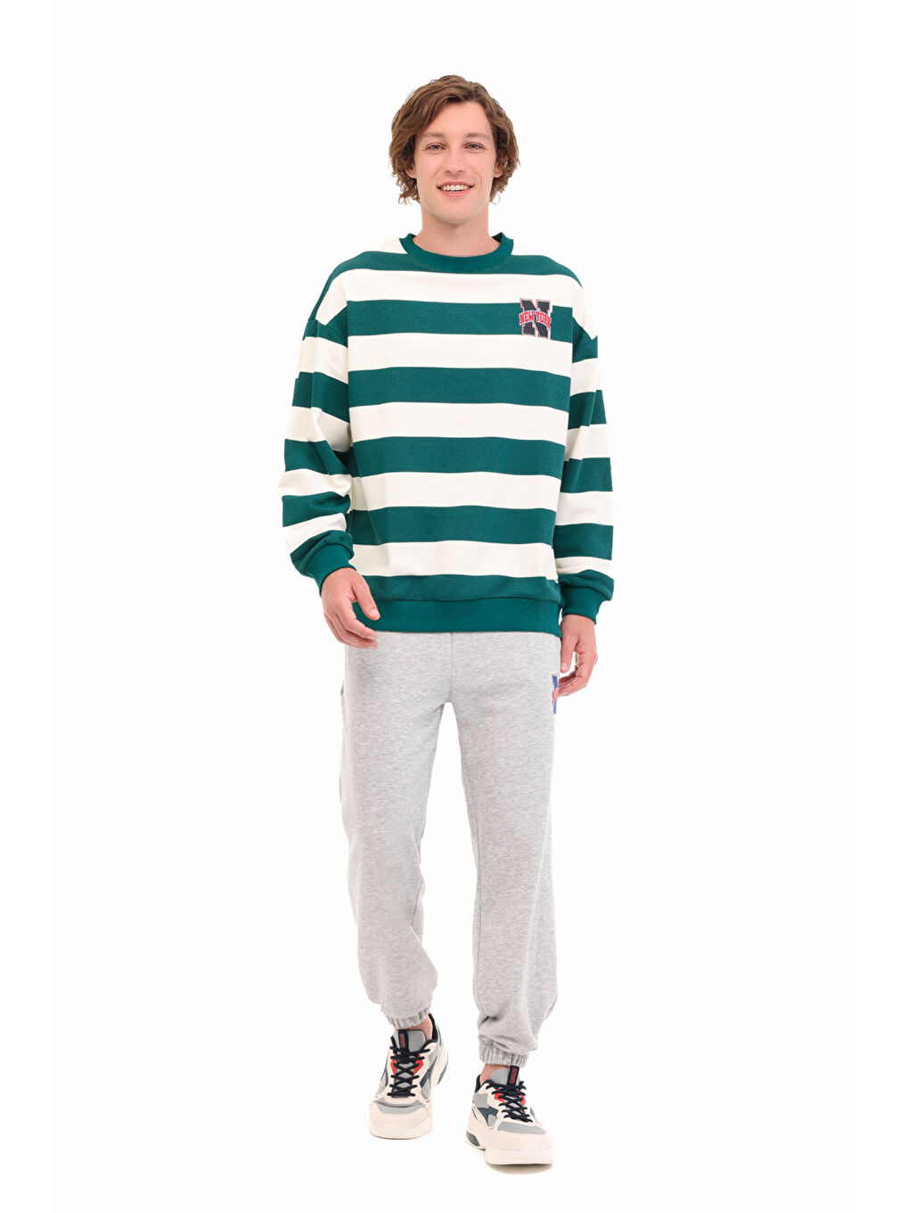 ML CLASY 16CTY202 5PR Yeşil Erkek Sweatshirt-2