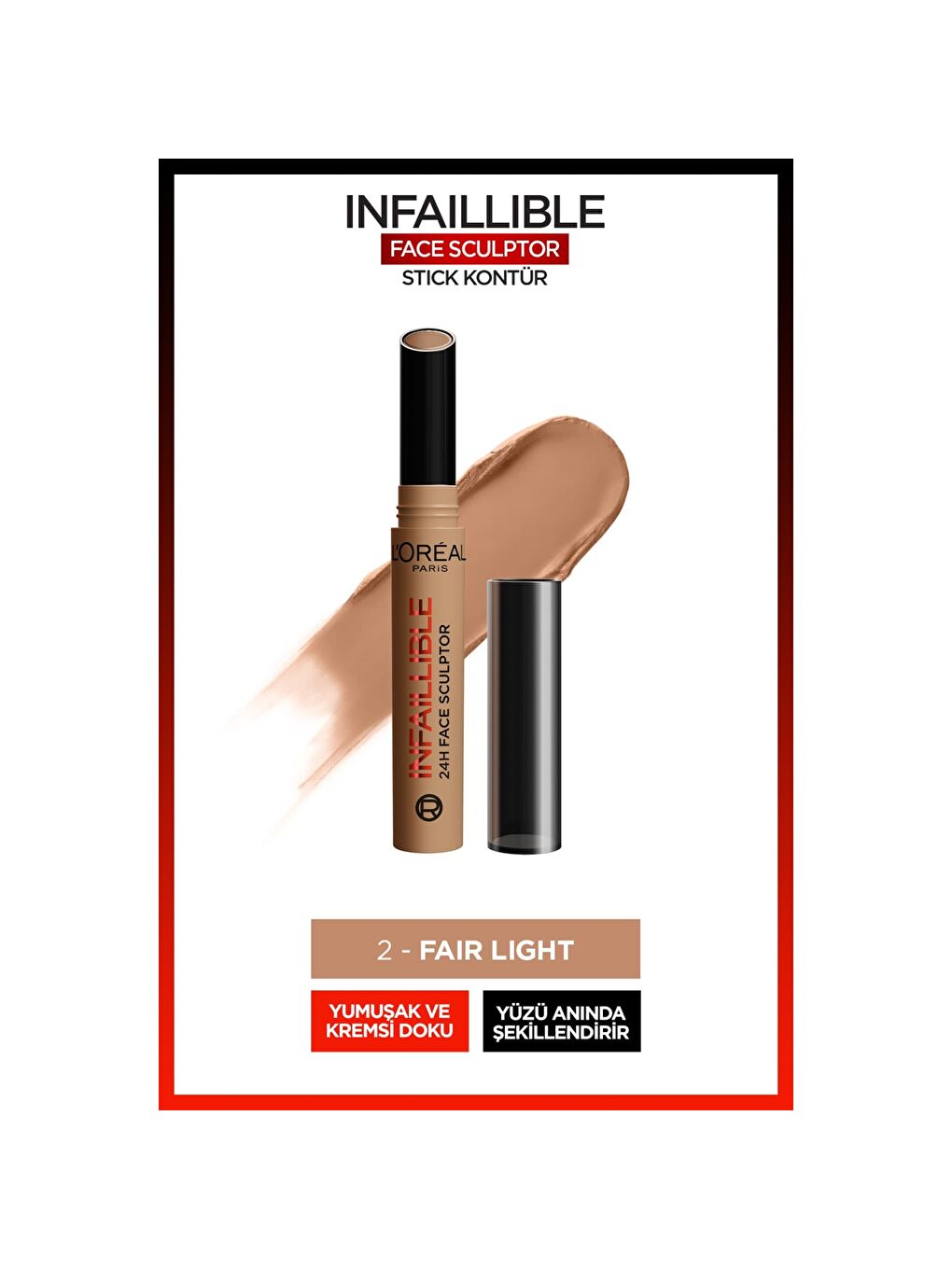 L'Oréal Paris Infaillible Face Sculpter Stick Kontür - Fair Light-6