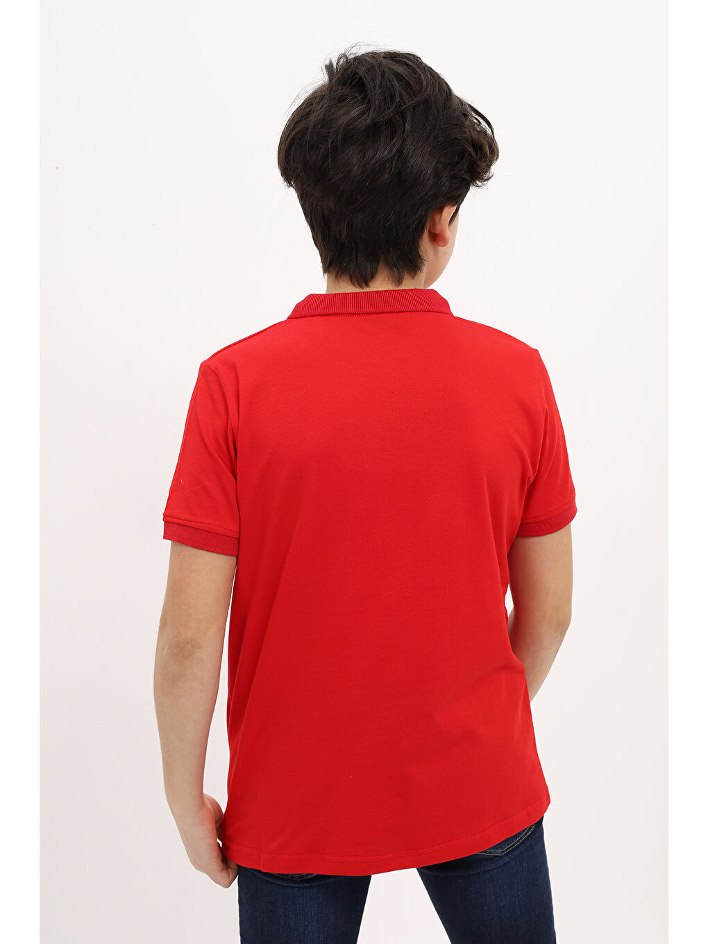 Kırmızı Erkek Çocuk Nakışlı Tişört-2