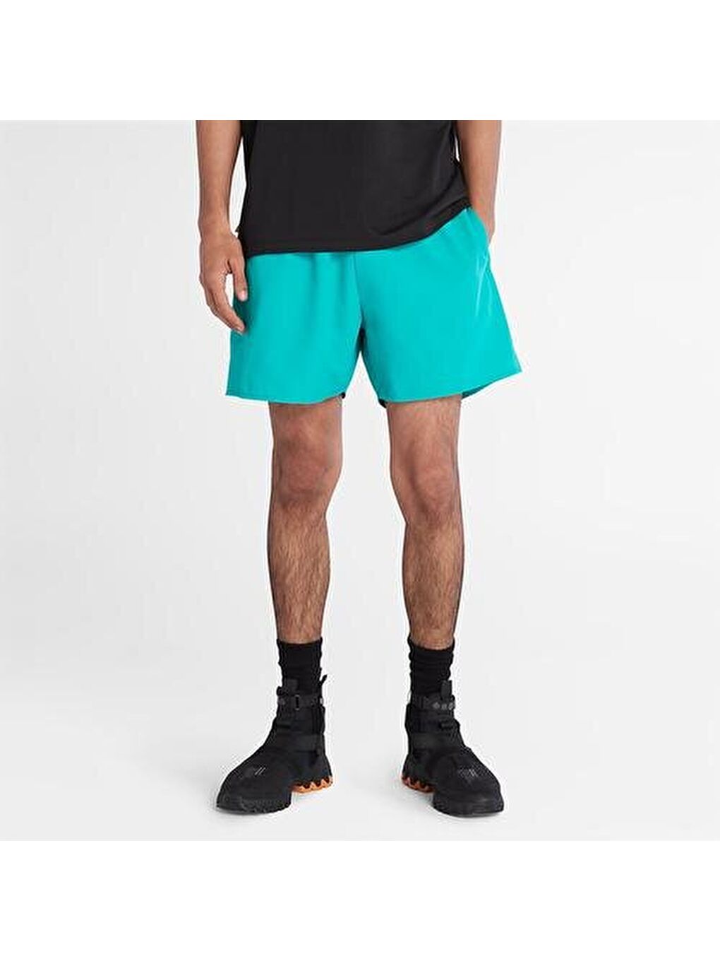 Logo Erkek Turkuaz Mayoşort-2