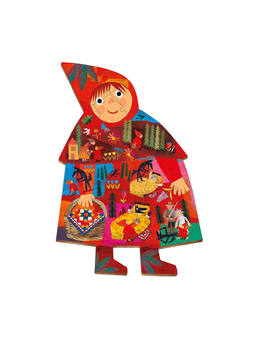 Ludattica Renksiz Woody Story Puzzle - Little Red Riding Hood - 1