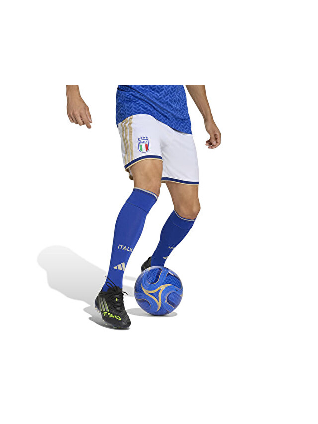 İtalya 26 İç Saha Şortu Erkek Futbol Şortu Jl6941 Beyaz-2