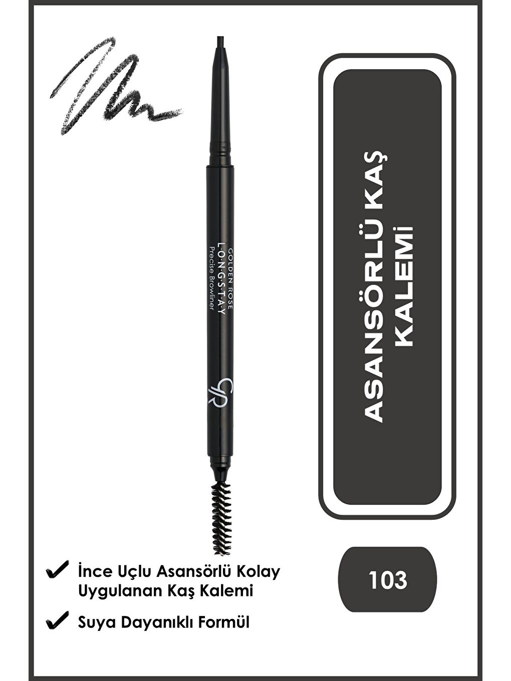 Longstay Precise Browliner No: 103 Ash - Asansörlü Kaş Kalemi