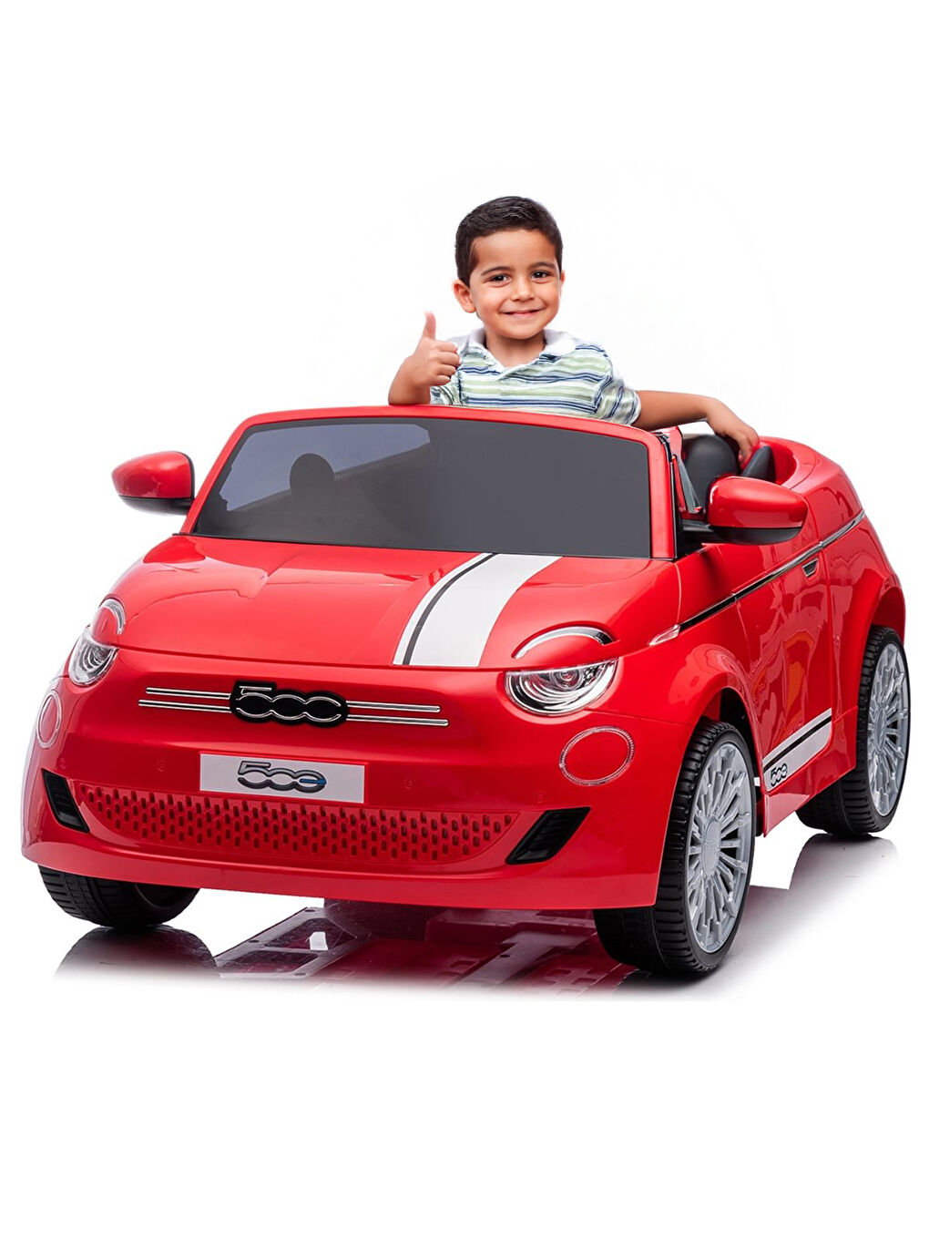 Fiat 500 Uzaktan Kumandalı Akülü Araba Kırmızı