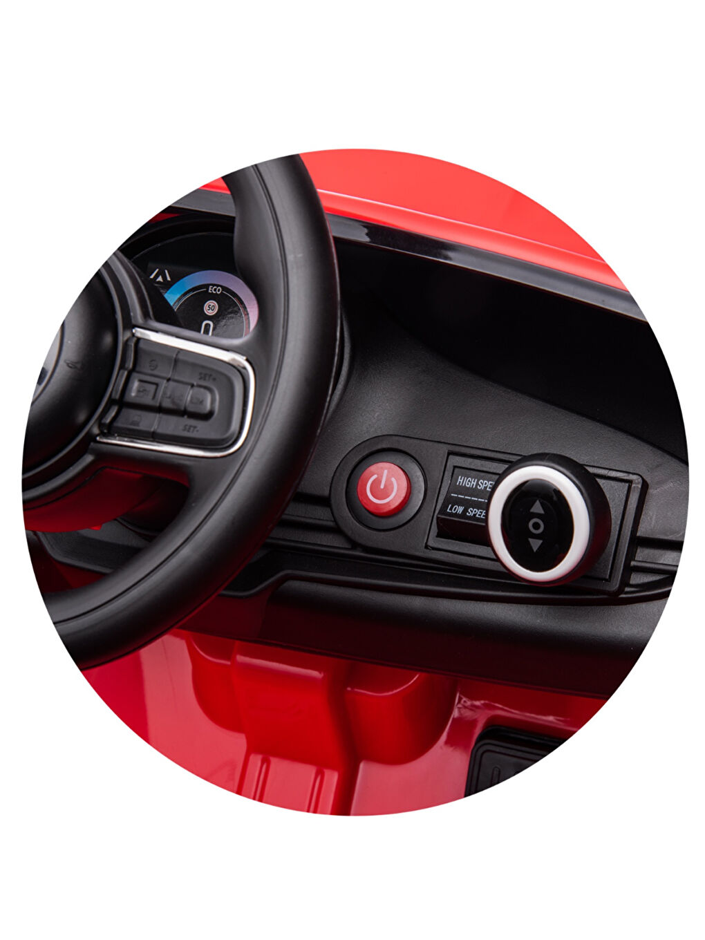 Fiat 500 Uzaktan Kumandalı Akülü Araba Kırmızı-1