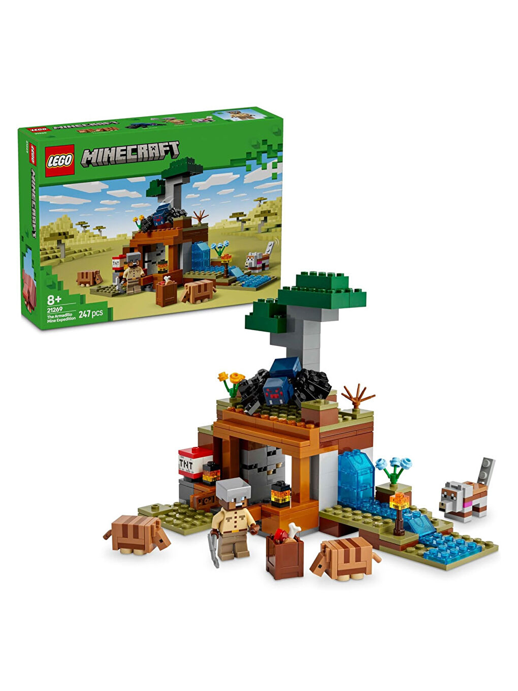 Lego Minecraft Armadillo Maden Keşfi 21269