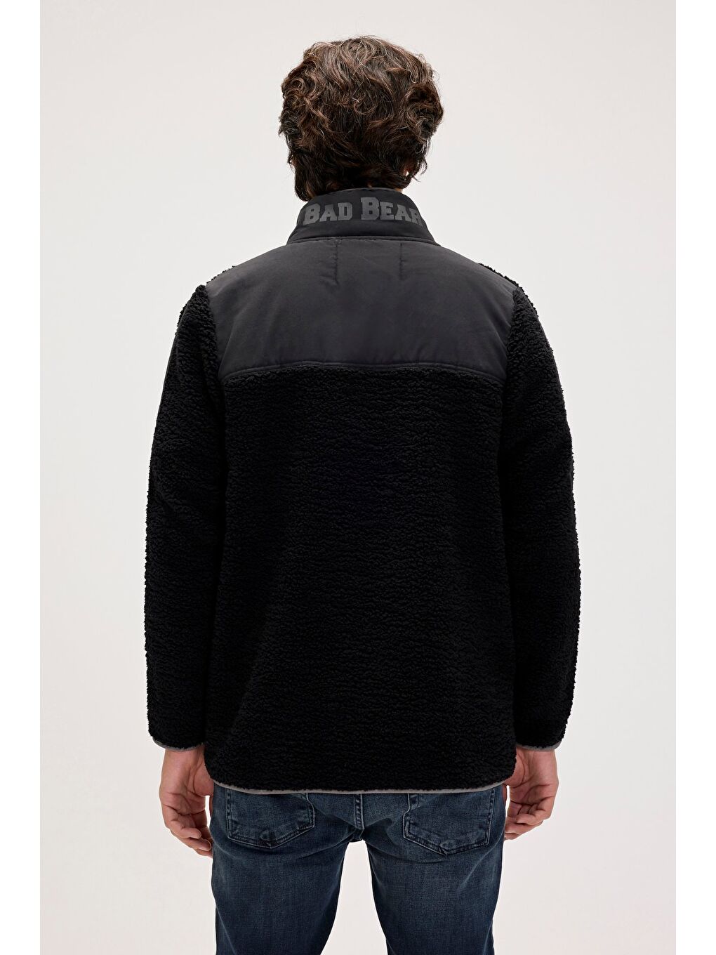 Galvin Siyah Erkek Full-Zip Polar Sweatshirt-5