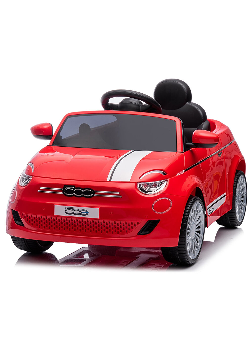 Fiat 500 Uzaktan Kumandalı Akülü Araba Kırmızı-9