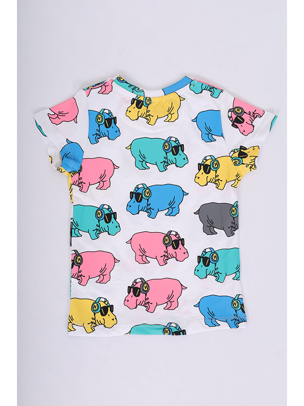 Beyaz Erkek Çocuk Baskılı Tişört-2