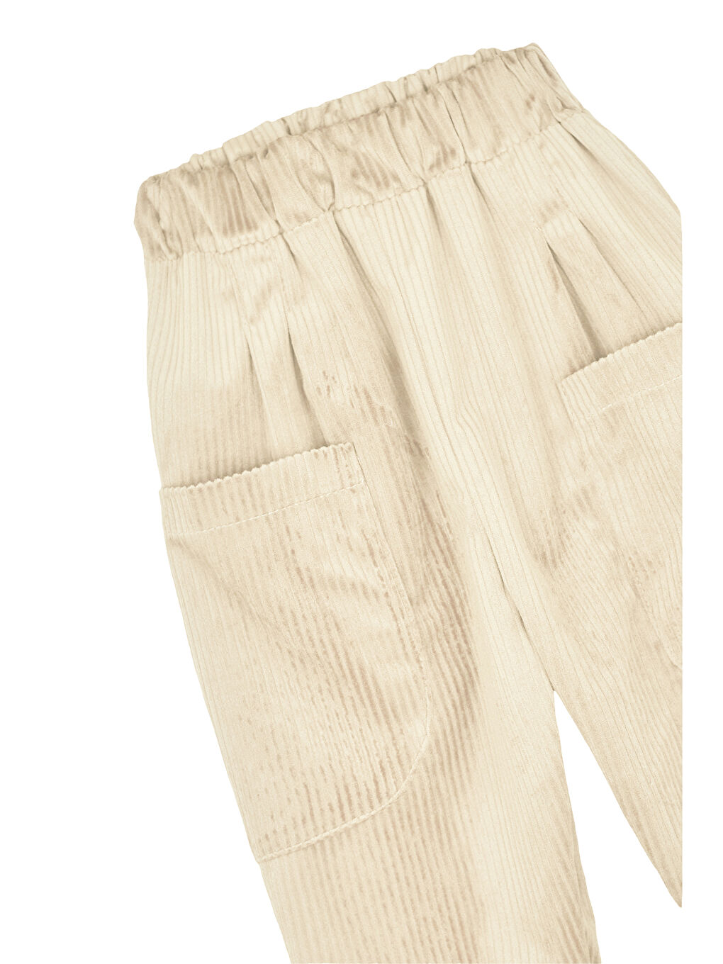 Bej 2'li Paket Yumuşak Kadife Boyfriend Pantolon ( Tarçın&Krem )-4