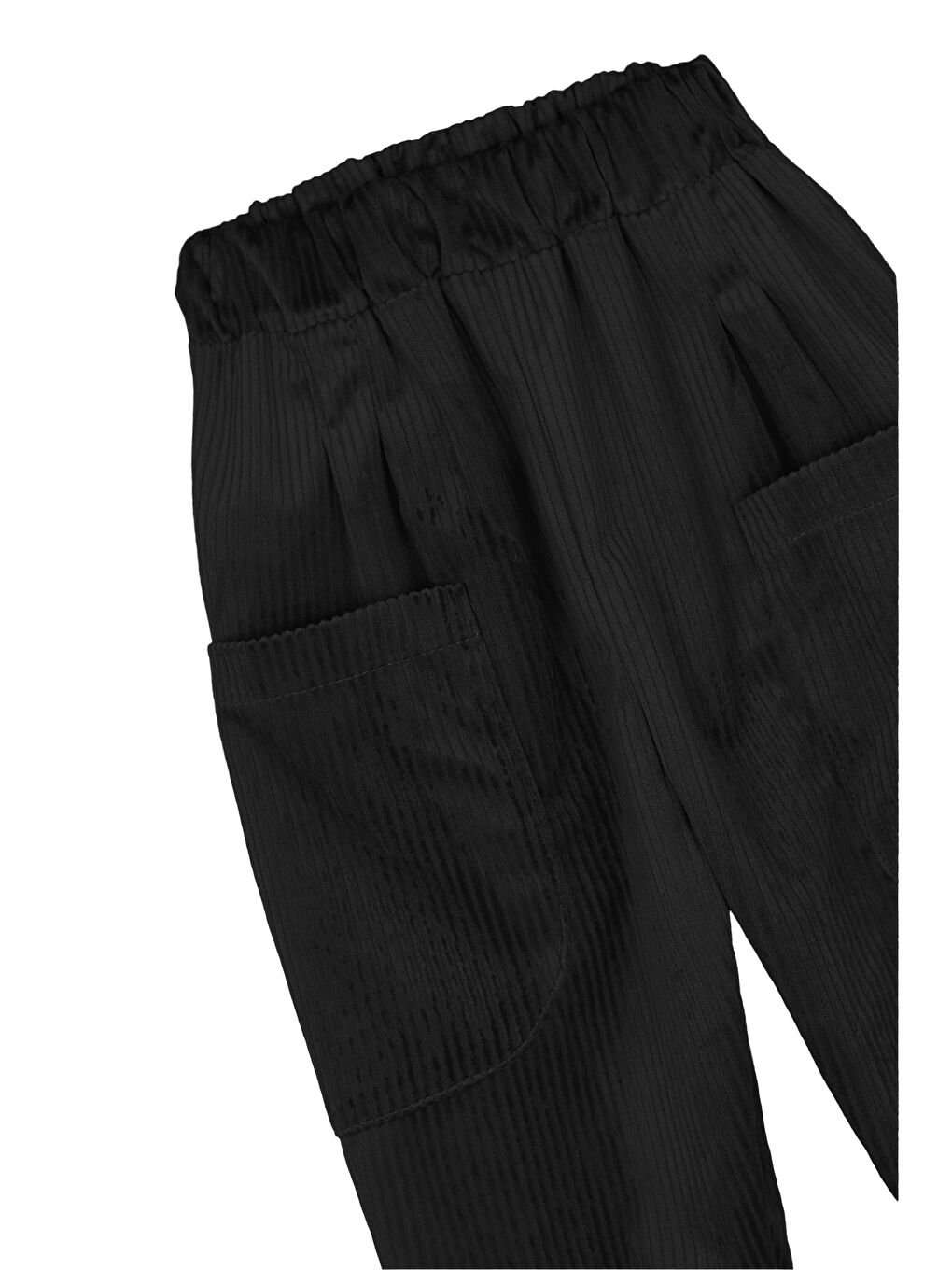 Sarı 2'li Paket Yumuşak Kadife Boyfriend Pantolon ( Camel&Siyah )-3