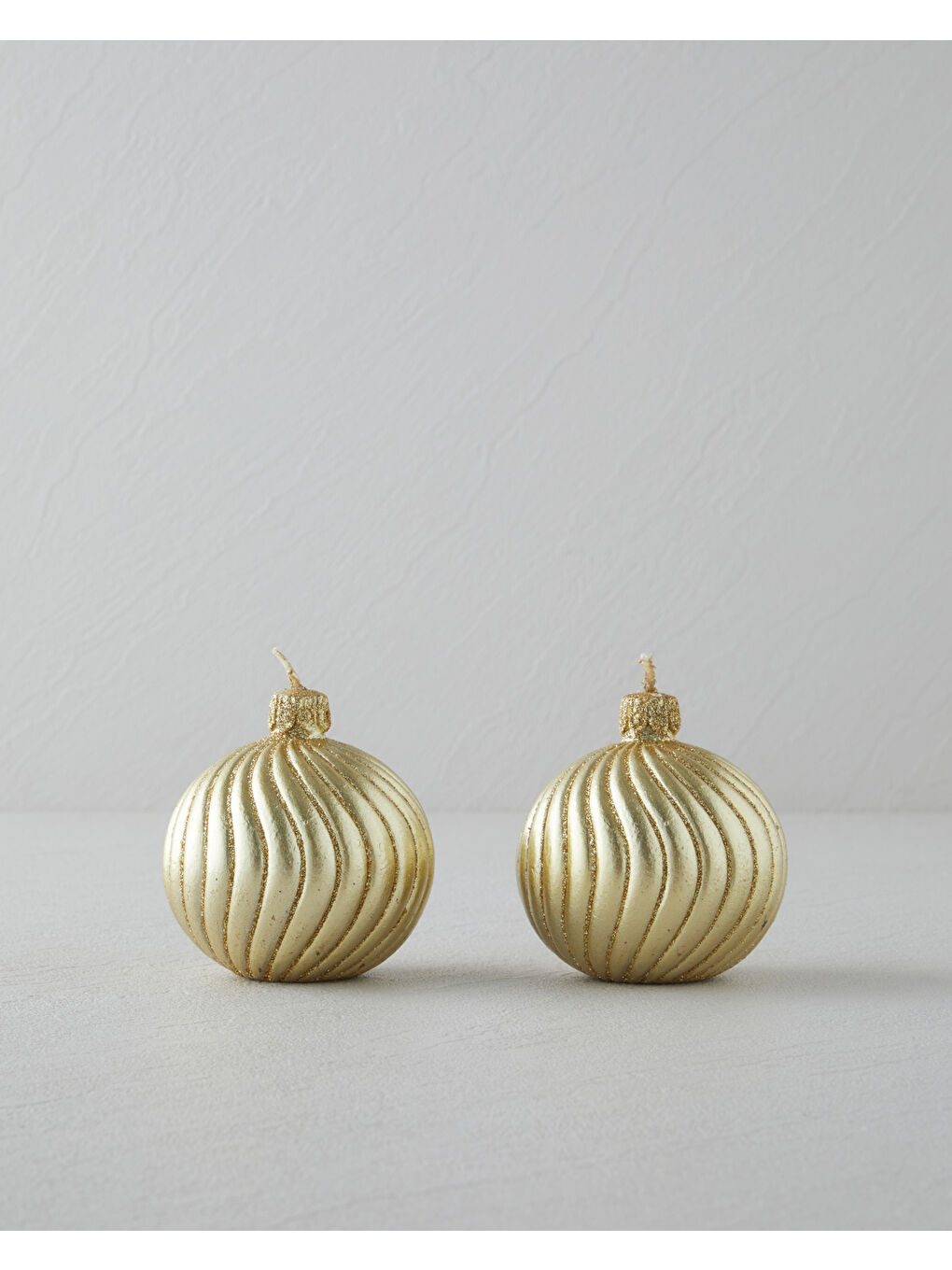 Sarı Glacier Mum 8 cm Gold