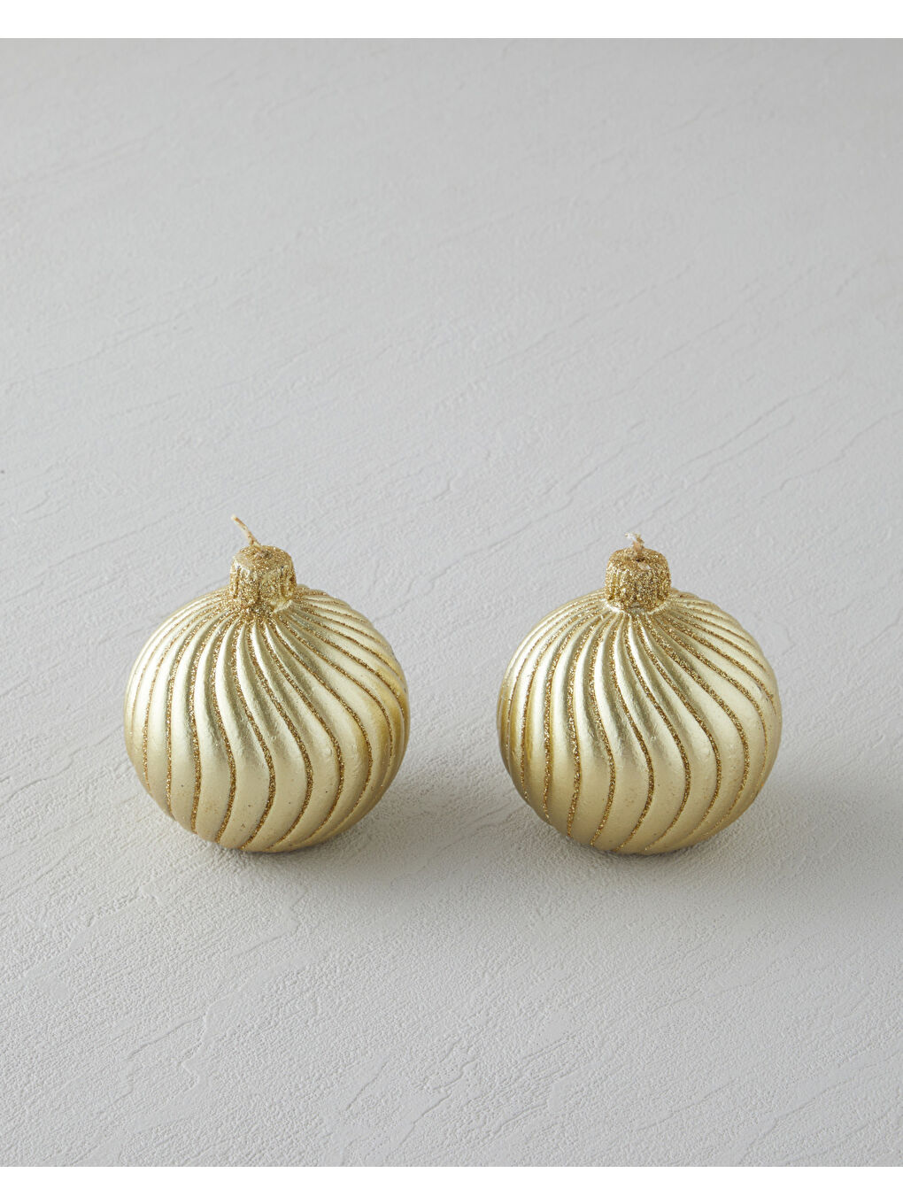 Sarı Glacier Mum 8 cm Gold-1