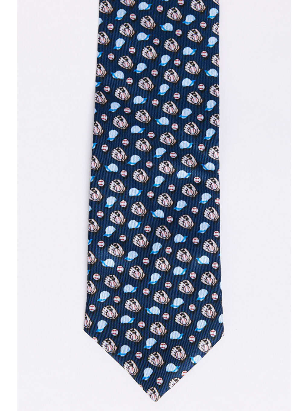 Erkek Lacivert Desenli Kravat-1