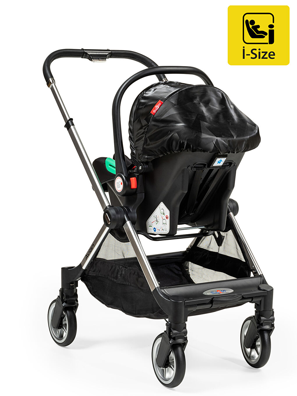 Avian Travel Sistem Bebek Arabası Siyah-4