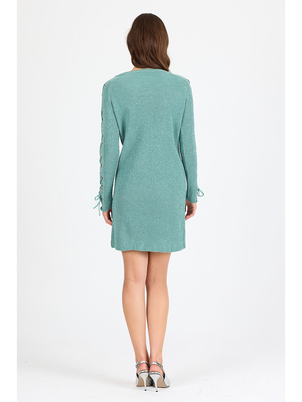 Yeşil Kadın Triko Tunik 2405 (Standart Beden s-m-l-xl Beden Uyumludur)-2