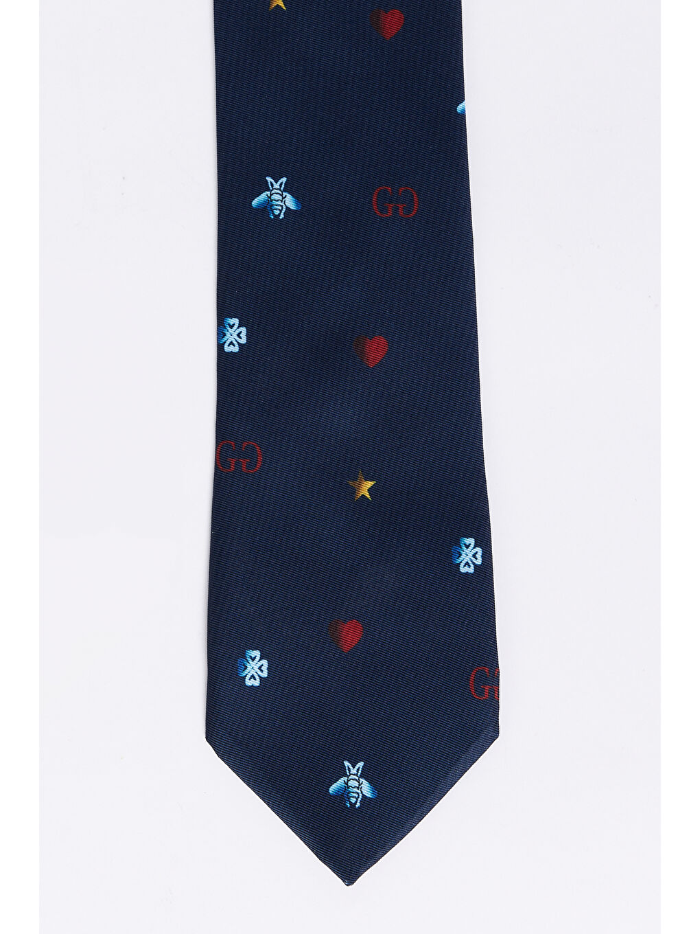 Erkek Lacivert Desenli Kravat-1