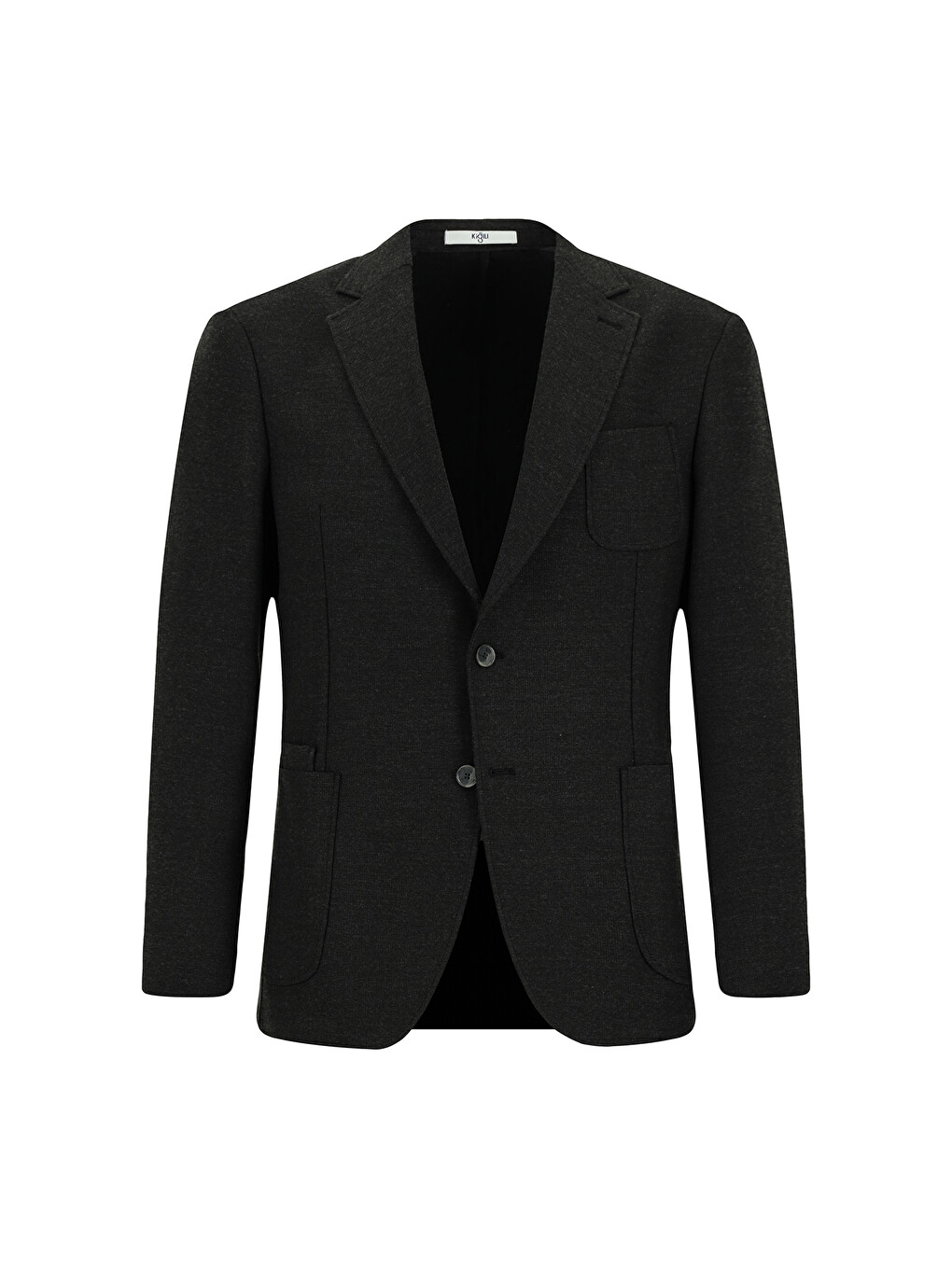 Antrasit Muscle Fit Elastanlı Spor Blazer Ceket-7