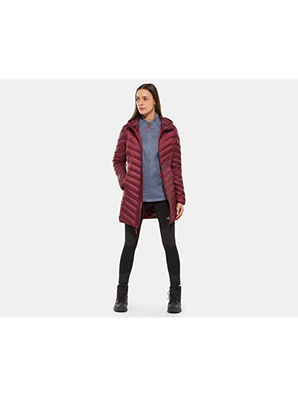 Kırmızı Bordo Kadın Outdoor Montu T93brk3ye W Trevail Parka-2